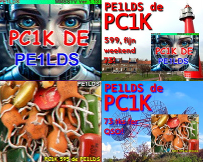 SSTV QSO PC1K PE1LDS