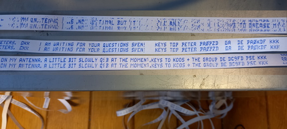 PA0PZD printing the Sunday net