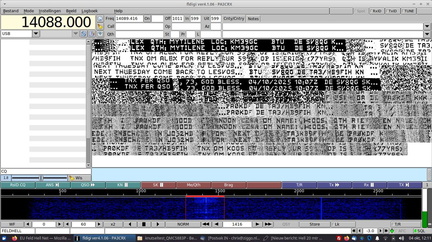 PA3CRX listening to PA0KDF SV8QG and TA3/HB9FIH