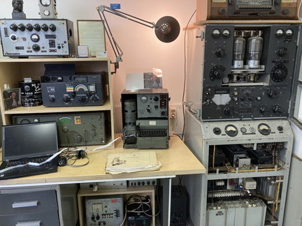 Feldhellschreiber with transmitter in museum in 2026 (PA0AOB Hell Station)